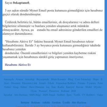 Eski Mynet Hesabına Erişimde Ücret Talebi Sorunu