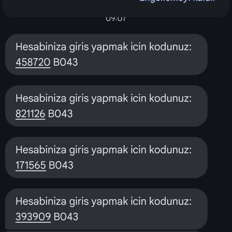 Bilinmeyen Firmadan Gelen Doğrulama Kodları Hakkında Endişe