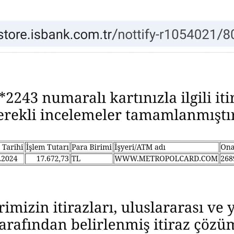 Metropolcard İle Yaşanan Sorun Ve İade Talebi!