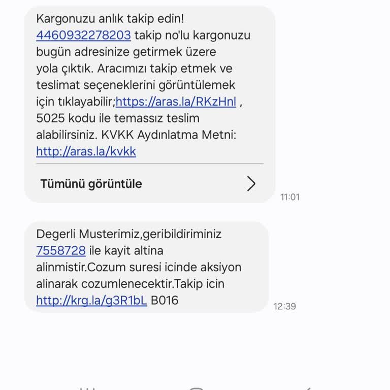 Yanıltıcı Teslimat Bildirimi