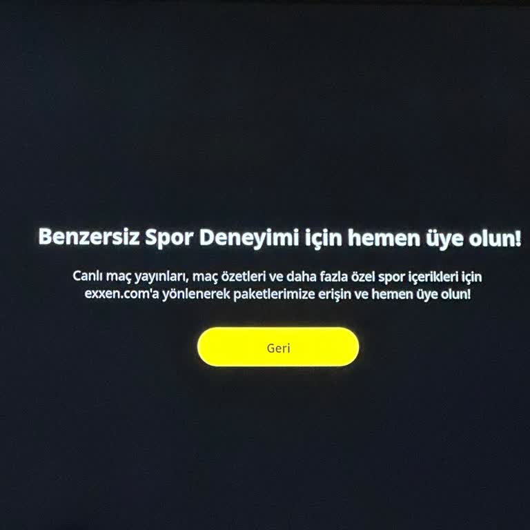 Üyelik Sorunu: TV Giriş Problemi