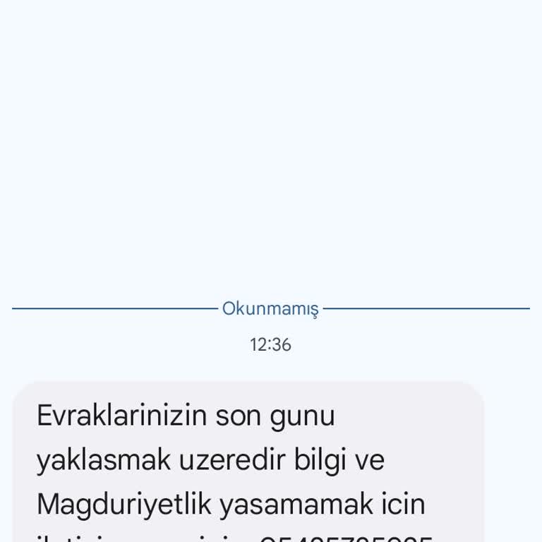 Dava / İcra SMS Dolandırıcılığı Av. Mhmmd Kra (SMS) Şikayeti