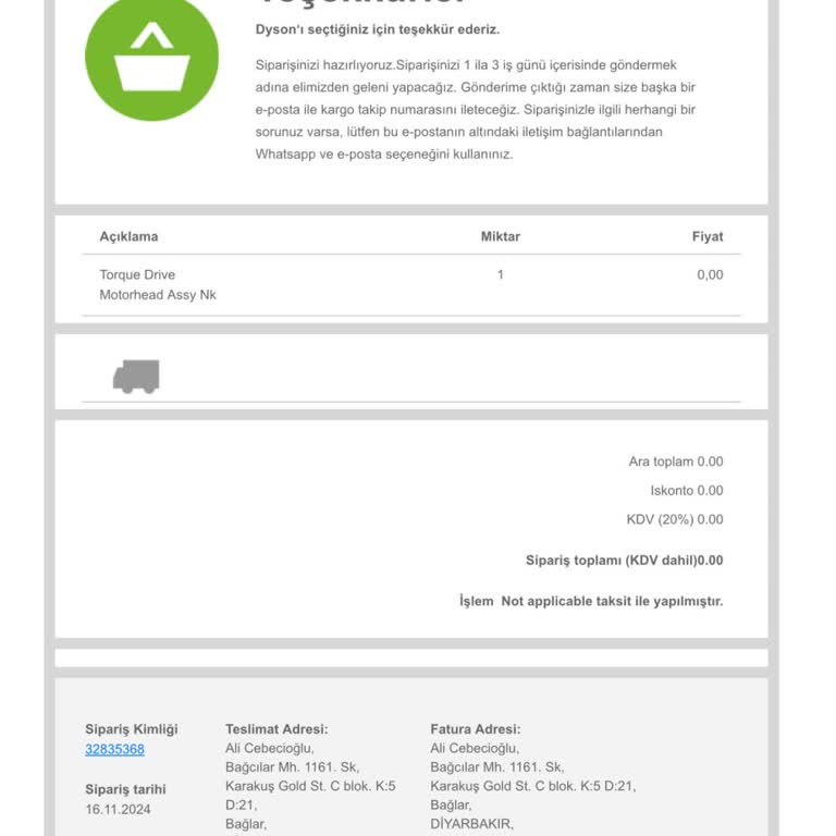 Dyson Süpürge Başlığı Sorunu Çözülmüyor