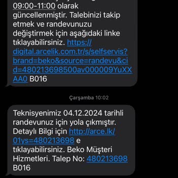 Beko'dan Kurutma Makinesi Teslimatında Sürekli Oyalama