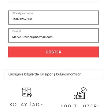 Sipariş Görünmüyor: Acil Çözüm Talebi