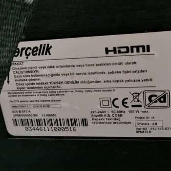 Arçelik Televizyonumda Çözülemeyen Bulutlanma Sorunu