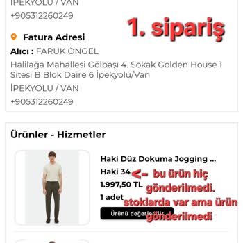 Yanıltıcı Ürün Gönderimi Ve Sansürlenen Yorumlar