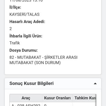 Sigorta Şirketinin Hatalı Hasar Kaydı Ve Mağduriyetim