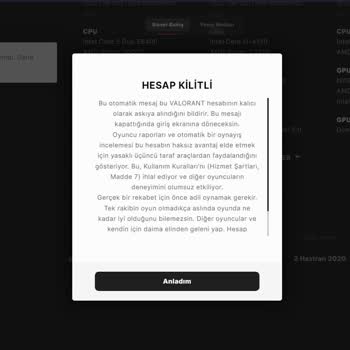 Haksız Hesap Askıya Alınma Sorunu