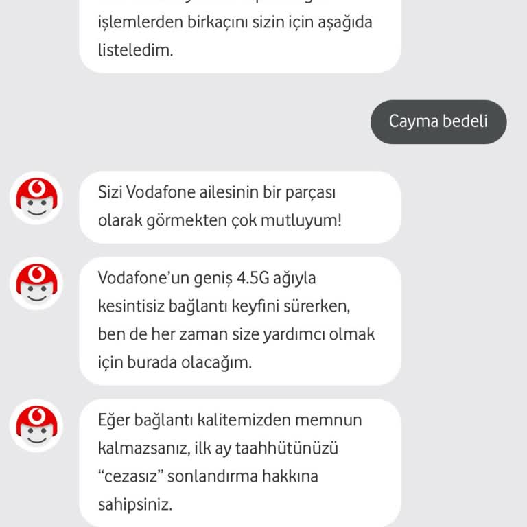 Vodafone'dan Beklenmedik Cayma Bedeli Şoku