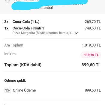 Yemeksepeti Hesabımda İzinsiz İşlemler Ve Kart Bilgilerimin Kötüye Kullanımı