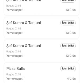 Yemeksepeti Hesabımda İzinsiz İşlemler Ve Kart Bilgilerimin Kötüye Kullanımı