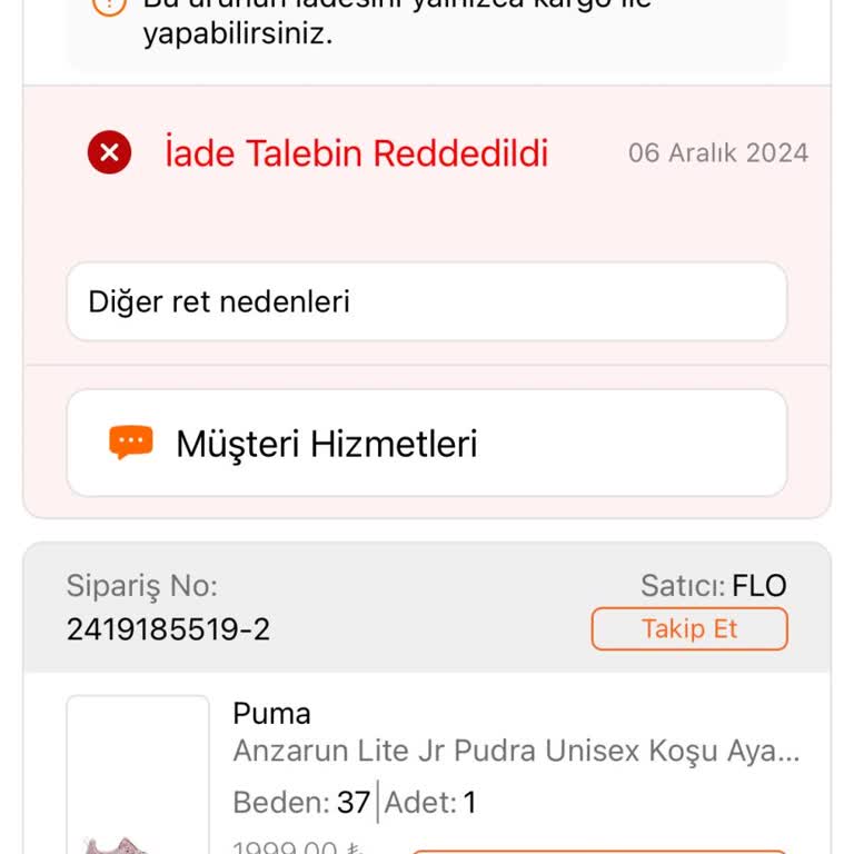 Hatalı İade Süreci Ve Şüpheli Ürün Kalitesi