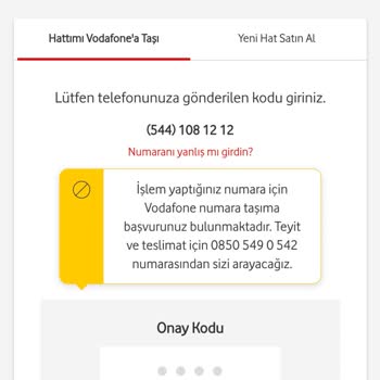 Vodafone Numara Taşıma Başvurusunda Kurye Sorunu Ve Mağduriyet