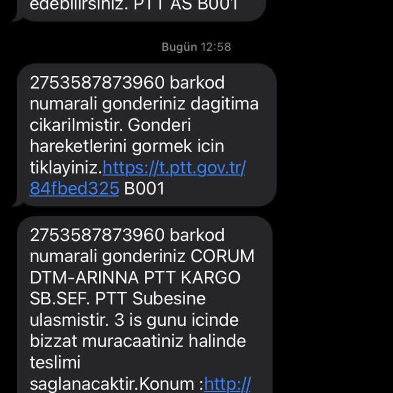 PTT Kargo'nun İşi Zorlaştıran Teslimat Hizmeti