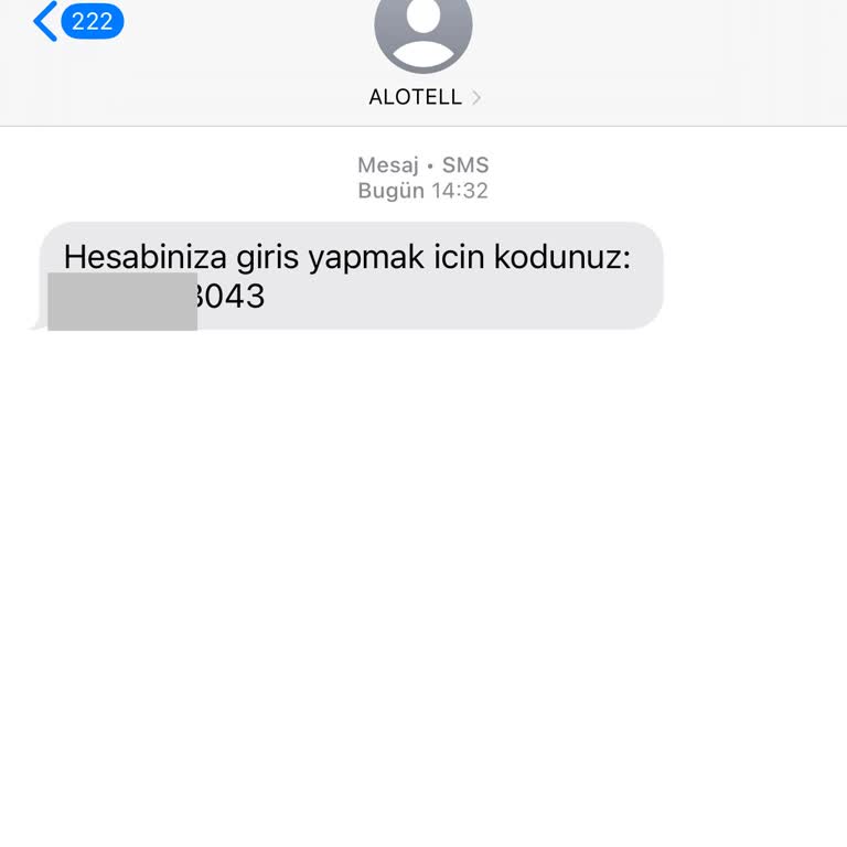 Tanımadığım Alotell'den Gelen Mesajlar Güvenliğimi Tehdit Ediyor