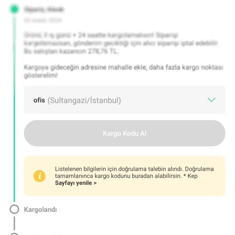 Dolap Uygulamasında Başvuru Süreci Sorunu