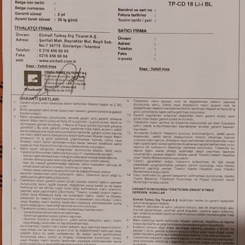 Yanlış Ürün Gönderimi Ve Einhell'e Güven Sorunu