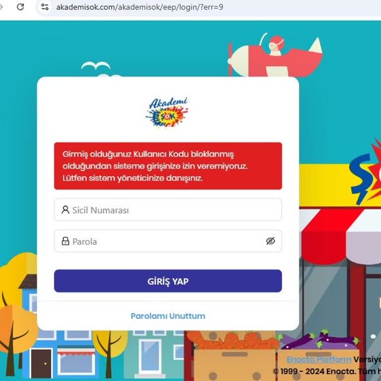 Şok Akademi'de Hesap Blokesi Ve Şifre Yenileme Sorunu