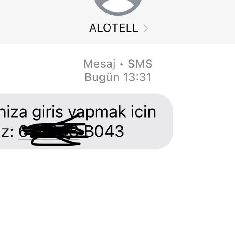 Alotell'den Gelen Bilinmeyen Mesajlar Ve Güvenlik Endişesi