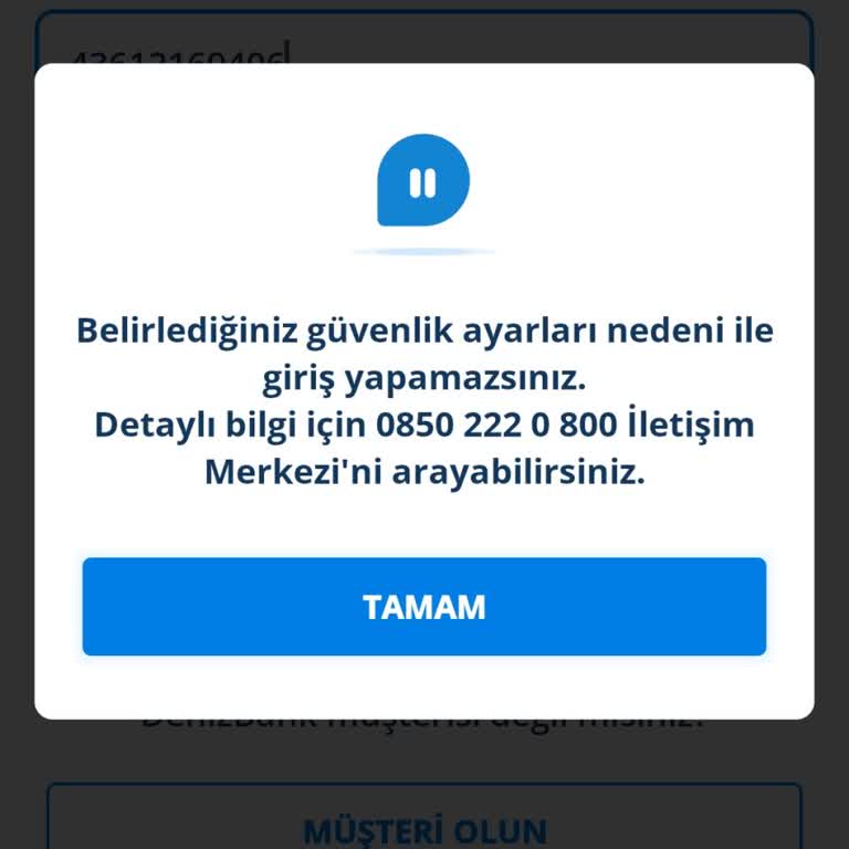 Denizbank Mobil Bankacılıkta Çıkmaz Sokak