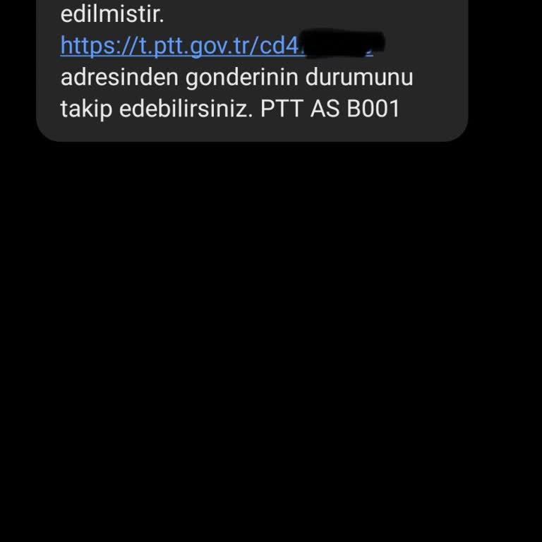 PTT'den Gelen Anlamsız Mesajlar