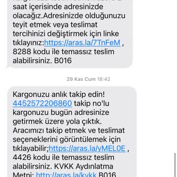 Aras Kargo'nun Adres Yanlışı Ve Teslimat Sorunları