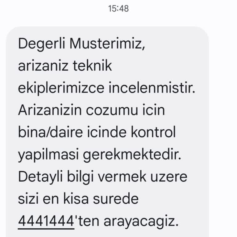 Türk Telekom'un Eksik Hizmet Ve Yanıltıcı Bildirimleri