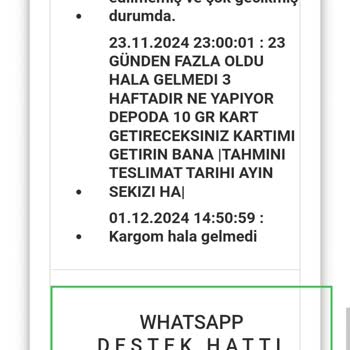 Kart Teslimatında Gecikme Ve İletişim Sorunları