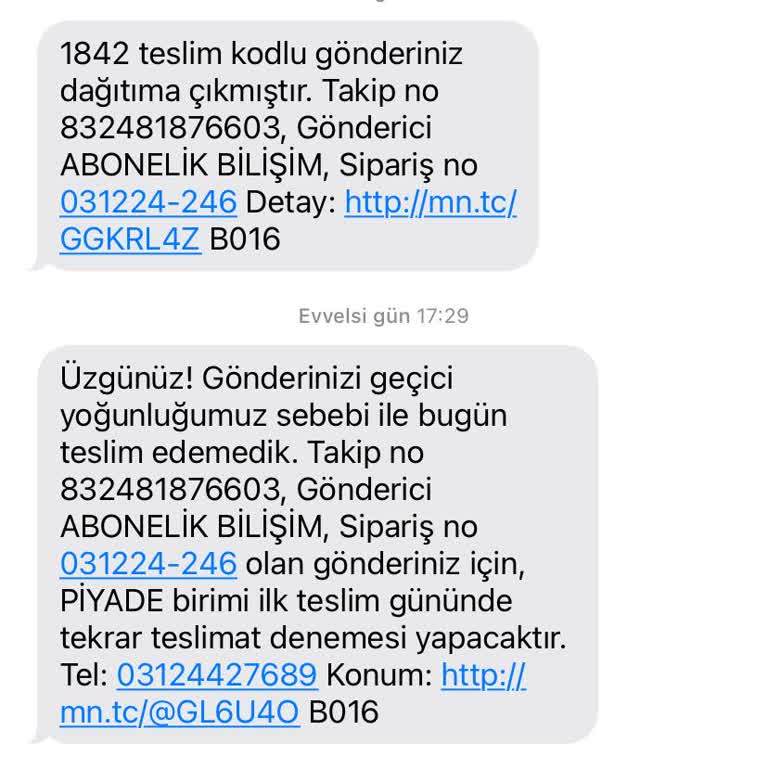 Kargo Teslimatında Yaşanan Sorun Ve Yanıltıcı İletişim