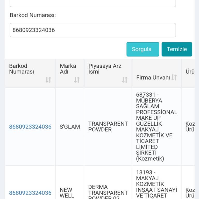 Trendyol'dan Aldığım Pudranın Barkod Sorunu