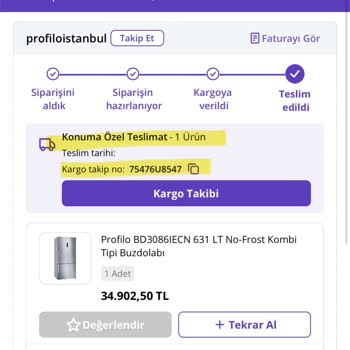 Teslimat Sorunu Ve İletişim Eksikliği