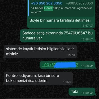 Teslimat Sorunu Ve İletişim Eksikliği