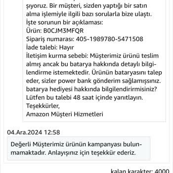 Yanıltıcı Ürün İlanı Ve Eksik Batarya Sorunu