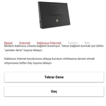 Vodafone Net İnternet Bağlantı Sorunu Ve Modem Değişikliği!