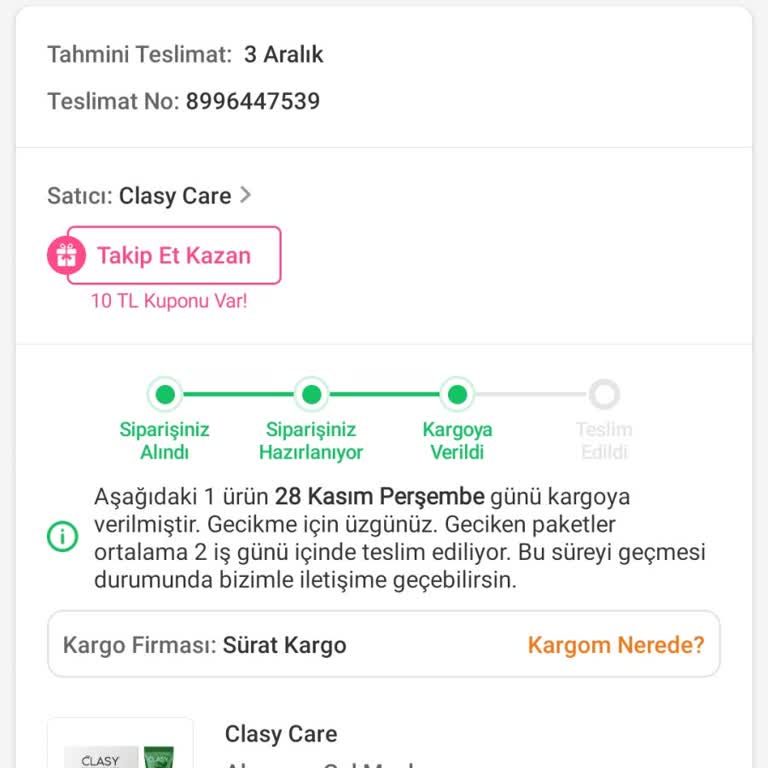 Kayıp Sipariş Ve Yanıltıcı Teslimat Bilgisi