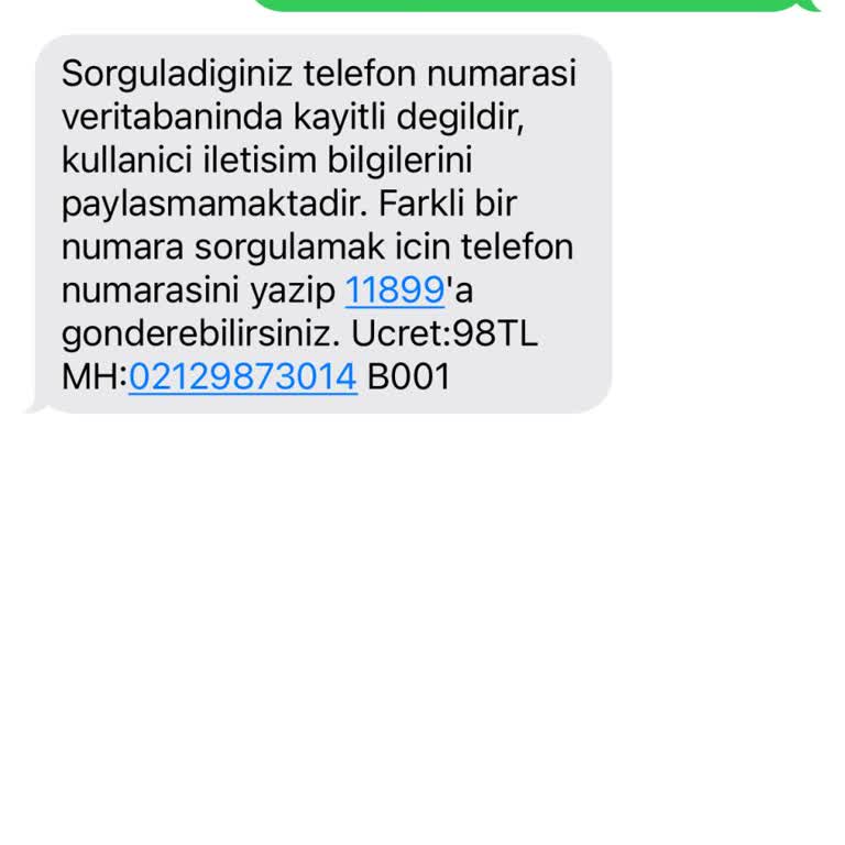 Bilinmeyen Numaradan Gelen Sürpriz Ücret