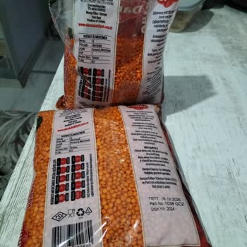 Kırmızı Mercimek Paketlerinde Beklenmedik Yabancı Maddeler