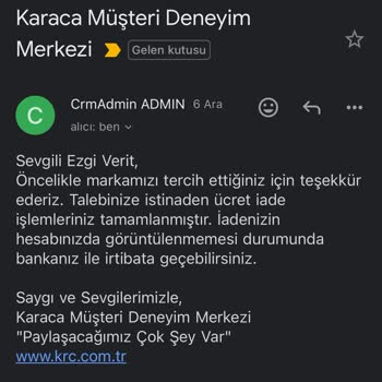 Karaca'dan Beklenen İade: Yanlış Kart Sorunu