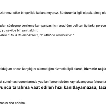 Türk Telekom Altyapısıyla Sürekli İnternet Sorunları Ve Yetersiz Müşteri Hizmetleri