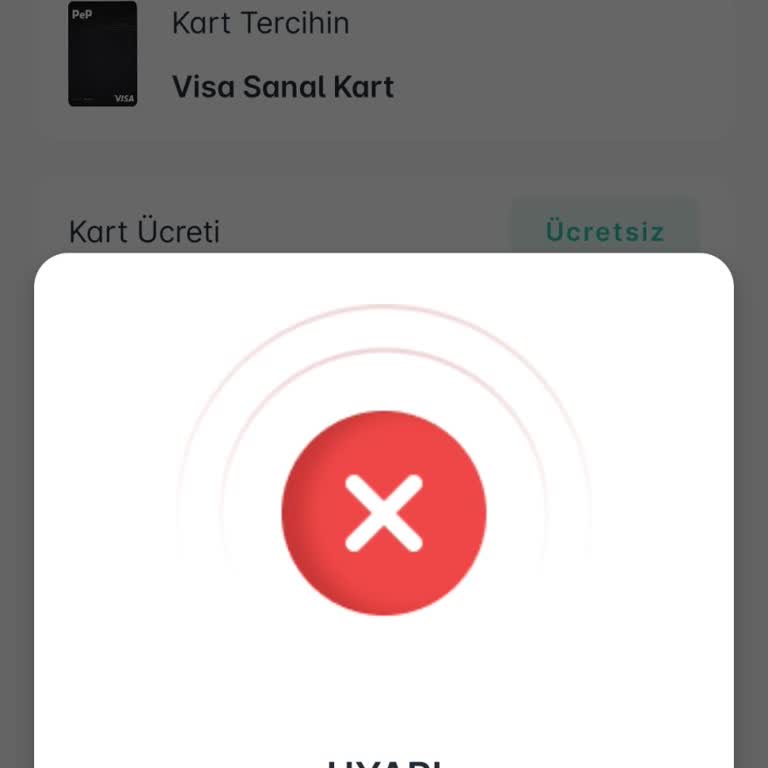 Sanal Kart Oluşturma Sorunu: Hesap Eşleşmiyor!