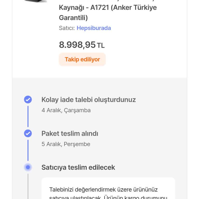 Hepsiburada İade Sürecinde Yaşanan Sorunlar Ve Stres!
