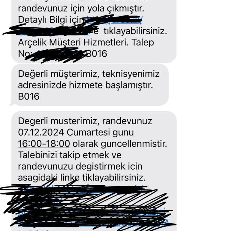 Arçelik Servisinin Randevu Karmaşası Ve İletişim Eksikliği