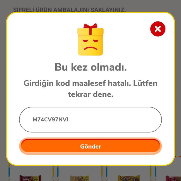 Çekiliş Kampanyasında Kod Hatası