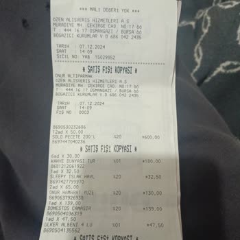 Onur Market'te Etiket Ve Kasa Fiyat Farkı Sorunu