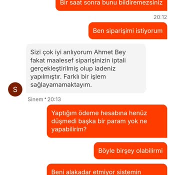 Sipariş İptali Ve Müşteri Mağduriyeti