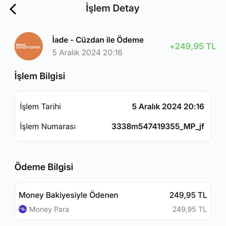 İade Edilen Para Hesabıma Yansımıyor