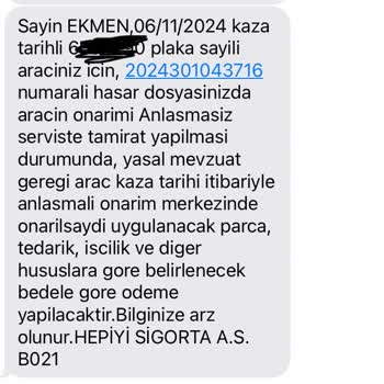 Sigorta Şirketinin Değer Kaybı Ödemeyi Reddetmesi