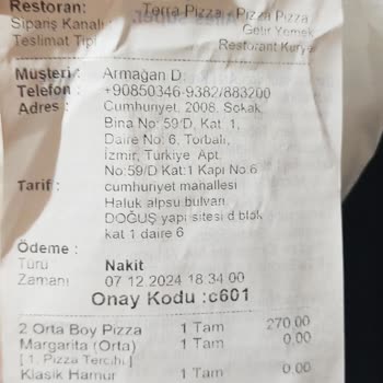 Yanlış Sipariş Ve Yetersiz Müşteri Hizmeti