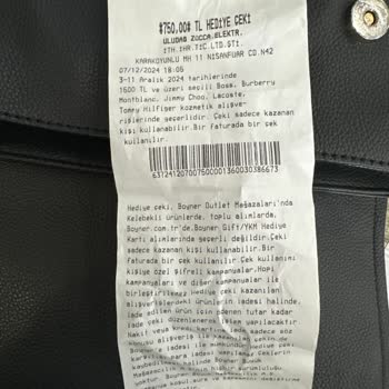 Geçersiz Hediye Çeki Mağduriyeti